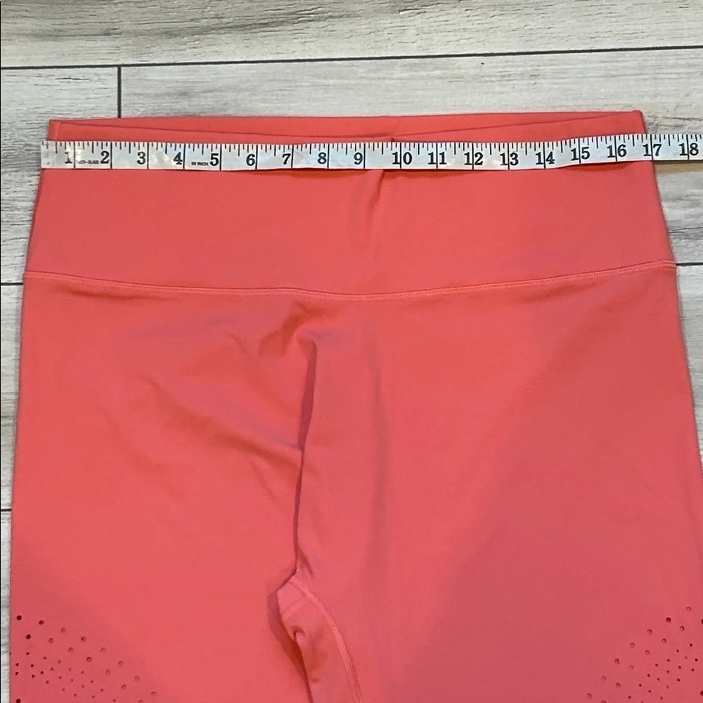 Aerie OFFLINE eyelet coral pink leggings size XXL